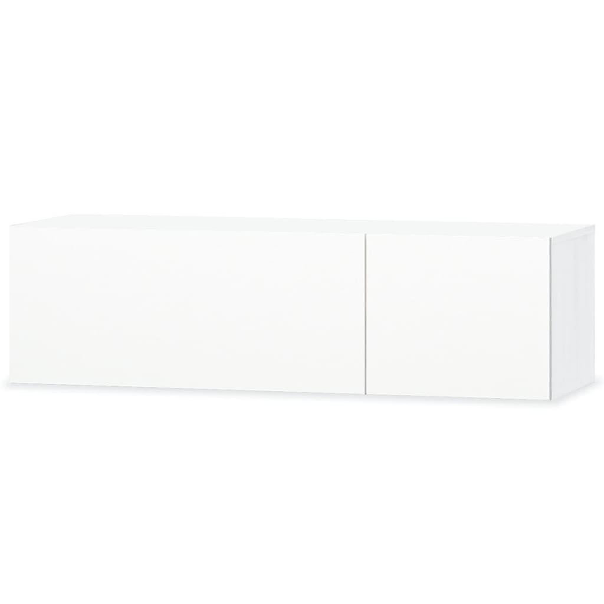 Voir la diapositive 2 : VIDAXL Meuble TV bois d'ingenierie 120x40x34 cm blanc brillant