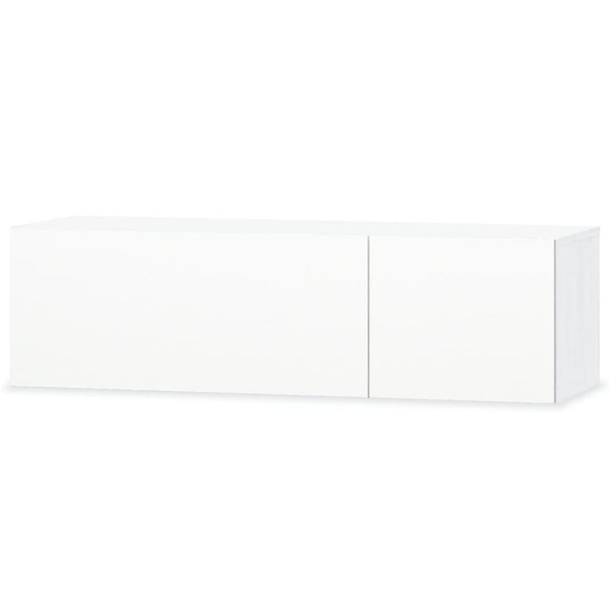 VIDAXL Meuble TV bois d'ingenierie 120x40x34 cm blanc brillant