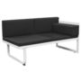 Voir la diapositive 5 : VIDAXL Salon de jardin 4 pcs et coussins Aluminium Noir