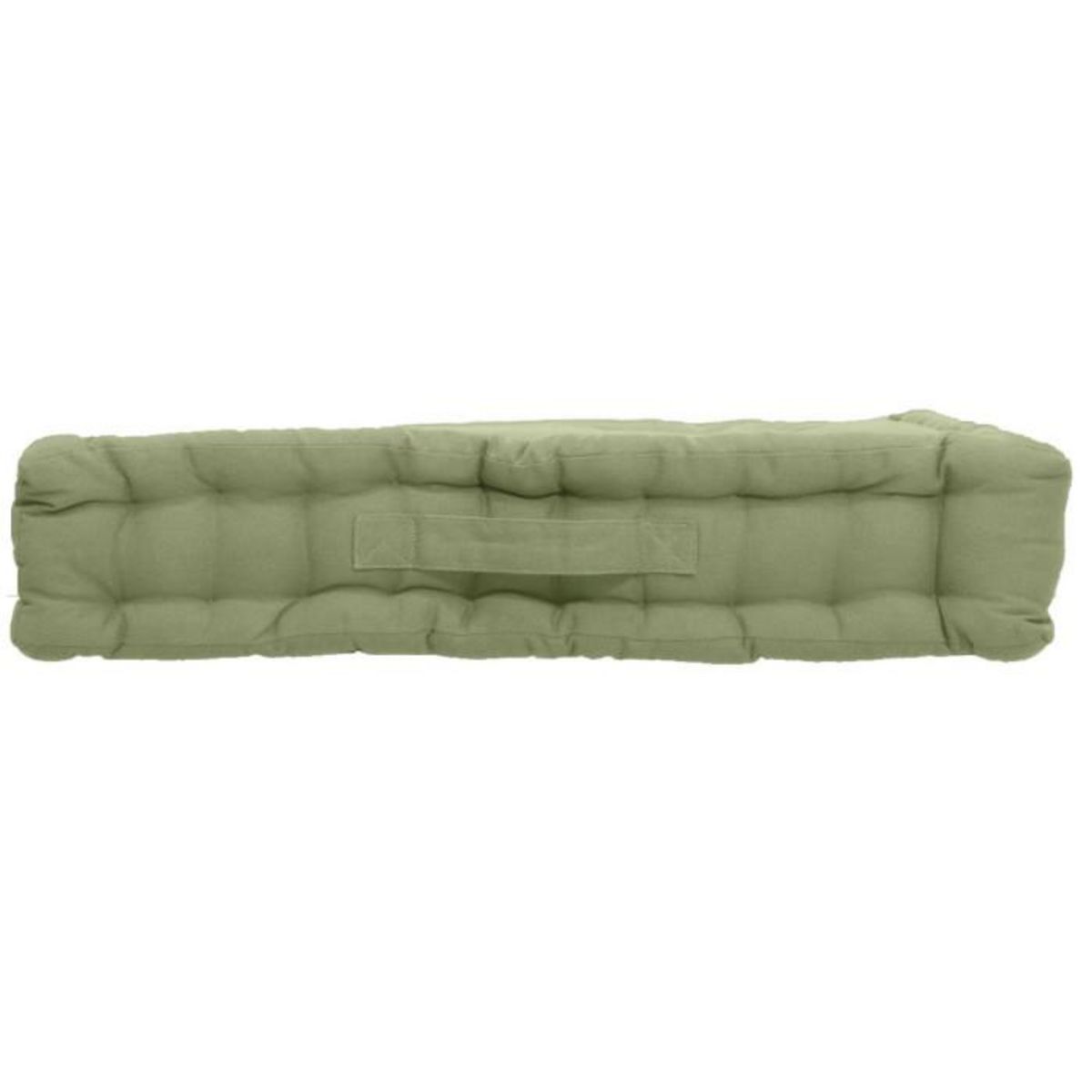 Paris Prix Coussin de Sol Uni  Panama  50x50cm Vert Olive