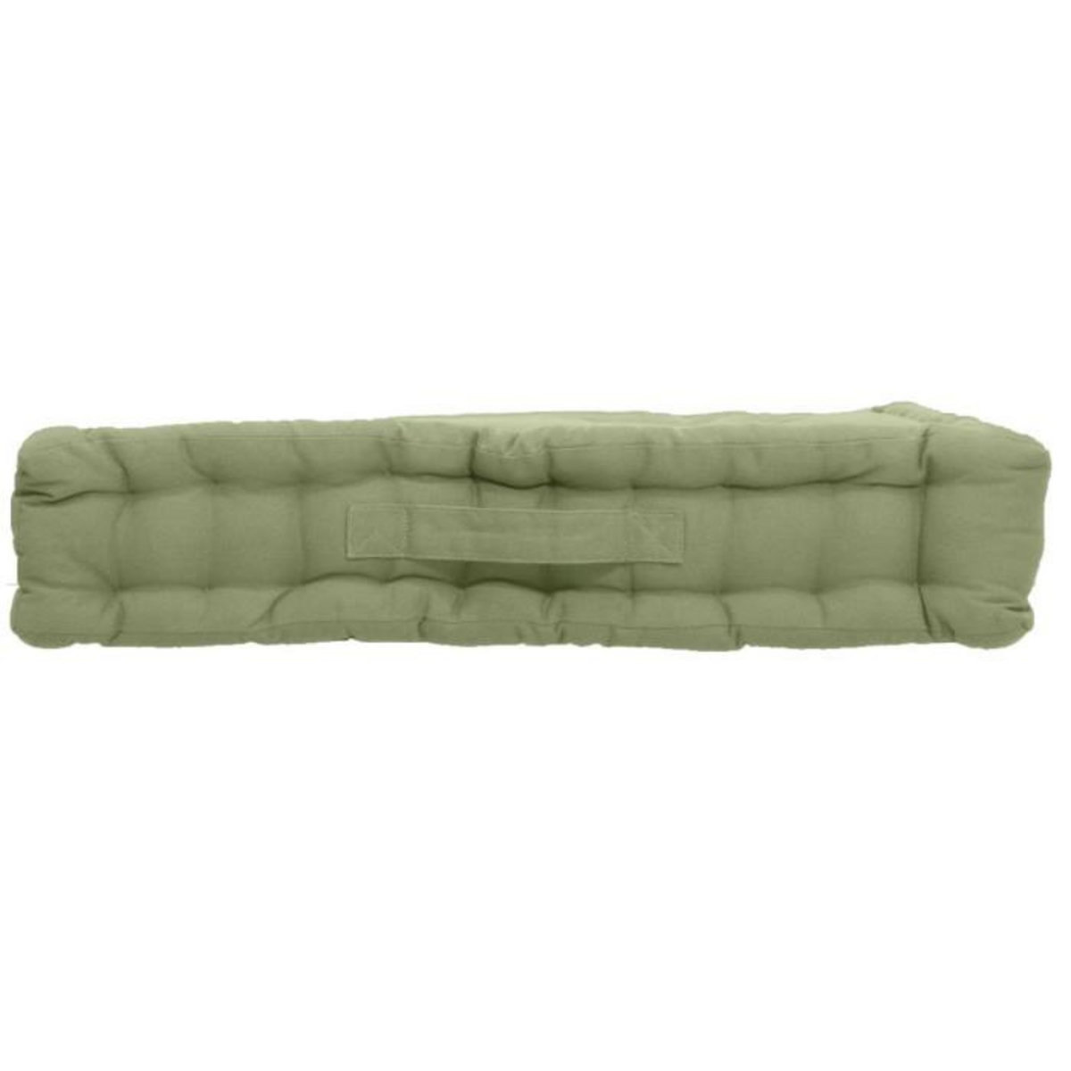 Paris Prix Coussin de Sol Uni  Panama  50x50cm Vert Olive