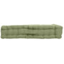 Voir la diapositive 2 : Paris Prix Coussin de Sol Uni  Panama  50x50cm Vert Olive