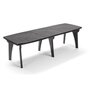 Voir la diapositive 1 : MARKET24 Table de jardin pliante Lipari 2 - 8 a 10 places - Gris anthracite - Polypropylene
