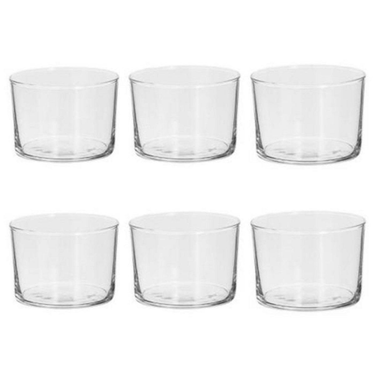 SECRET DE GOURMET Lot de 6 Gobelets Bas  Bodeg'eau  24cl Transparent