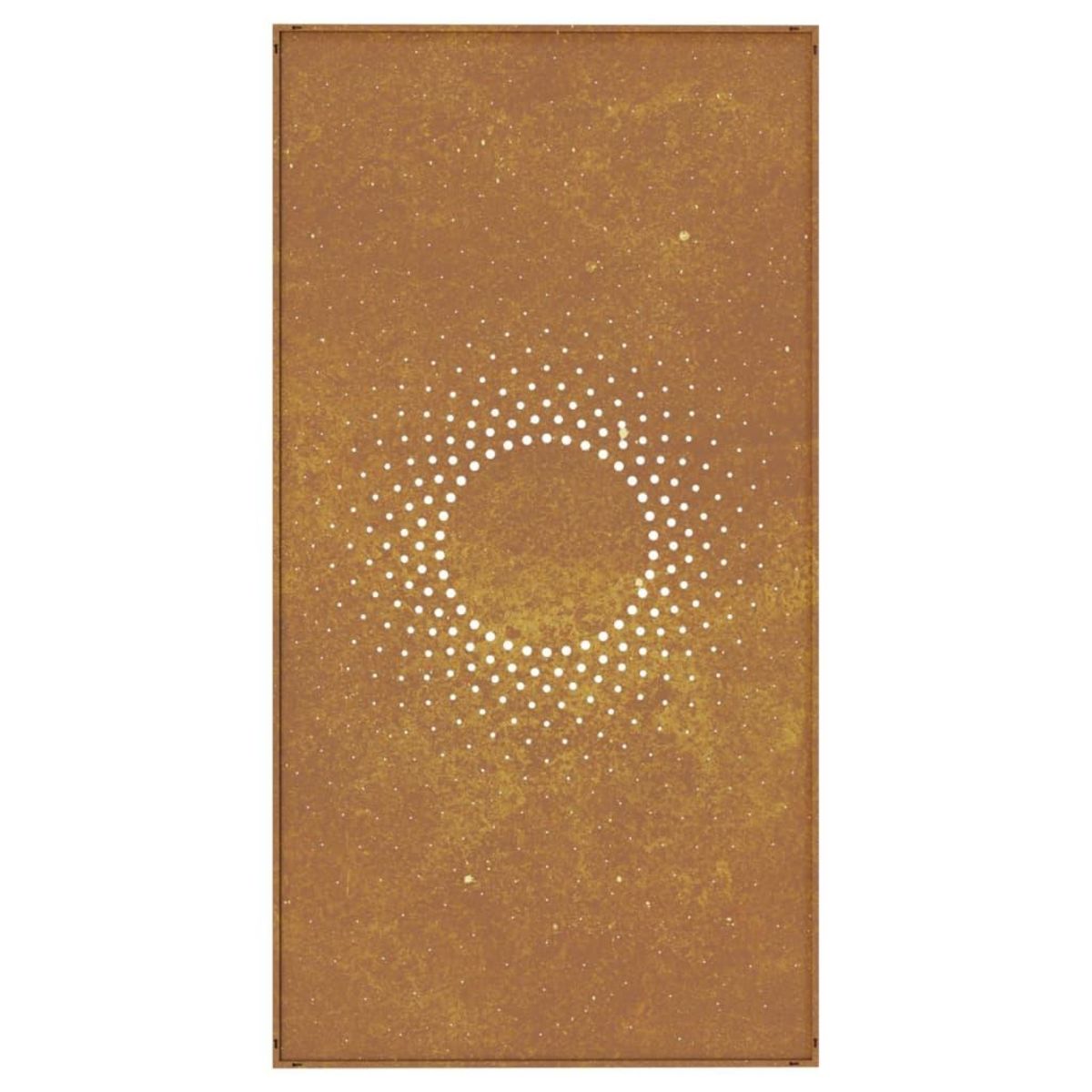 VIDAXL Decoration murale jardin 105x55cm acier corten design du soleil