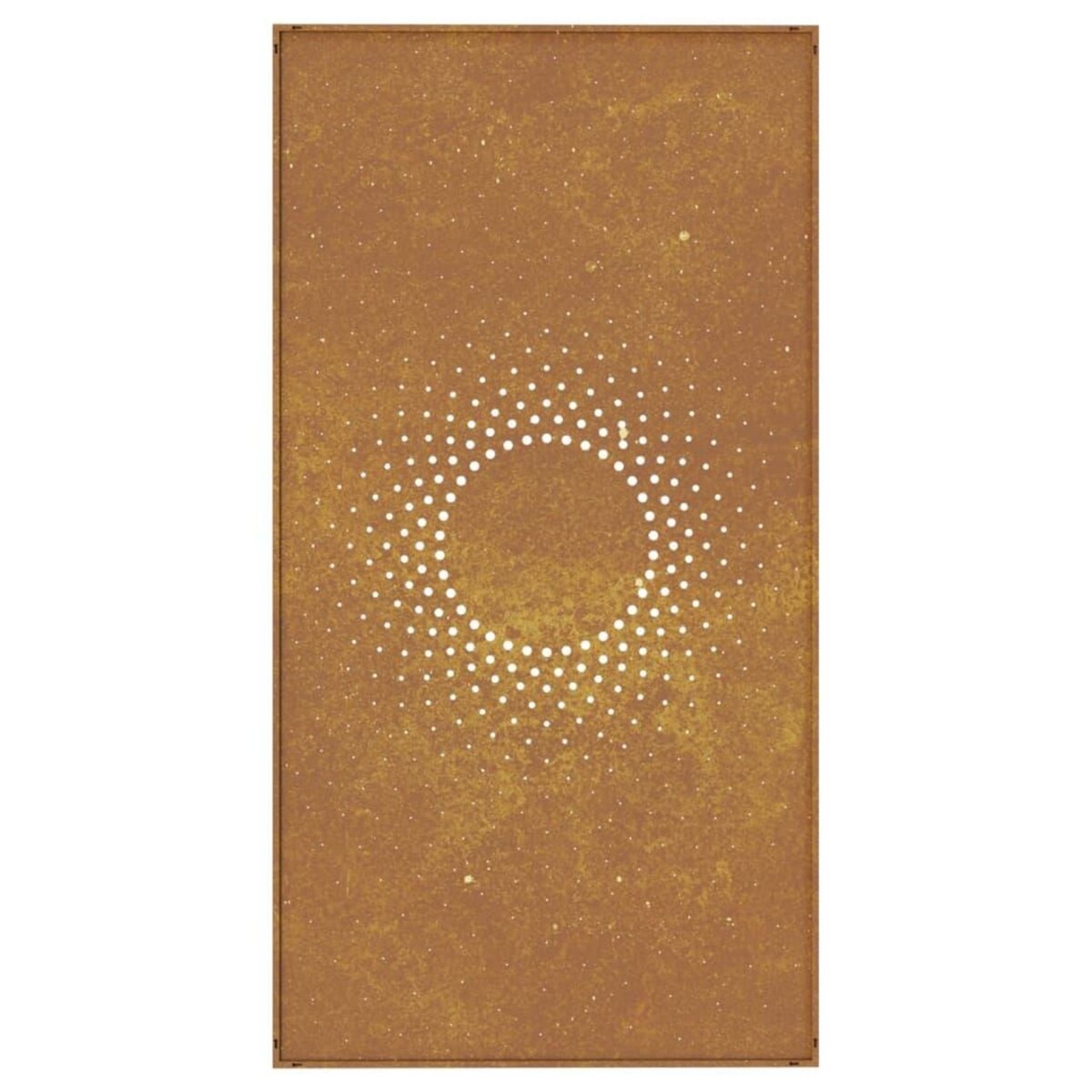 VIDAXL Decoration murale jardin 105x55cm acier corten design du soleil