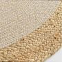 Voir la diapositive 2 : Paris Prix Tapis Déco Rond en Jute  Mario  120cm Naturel & Or