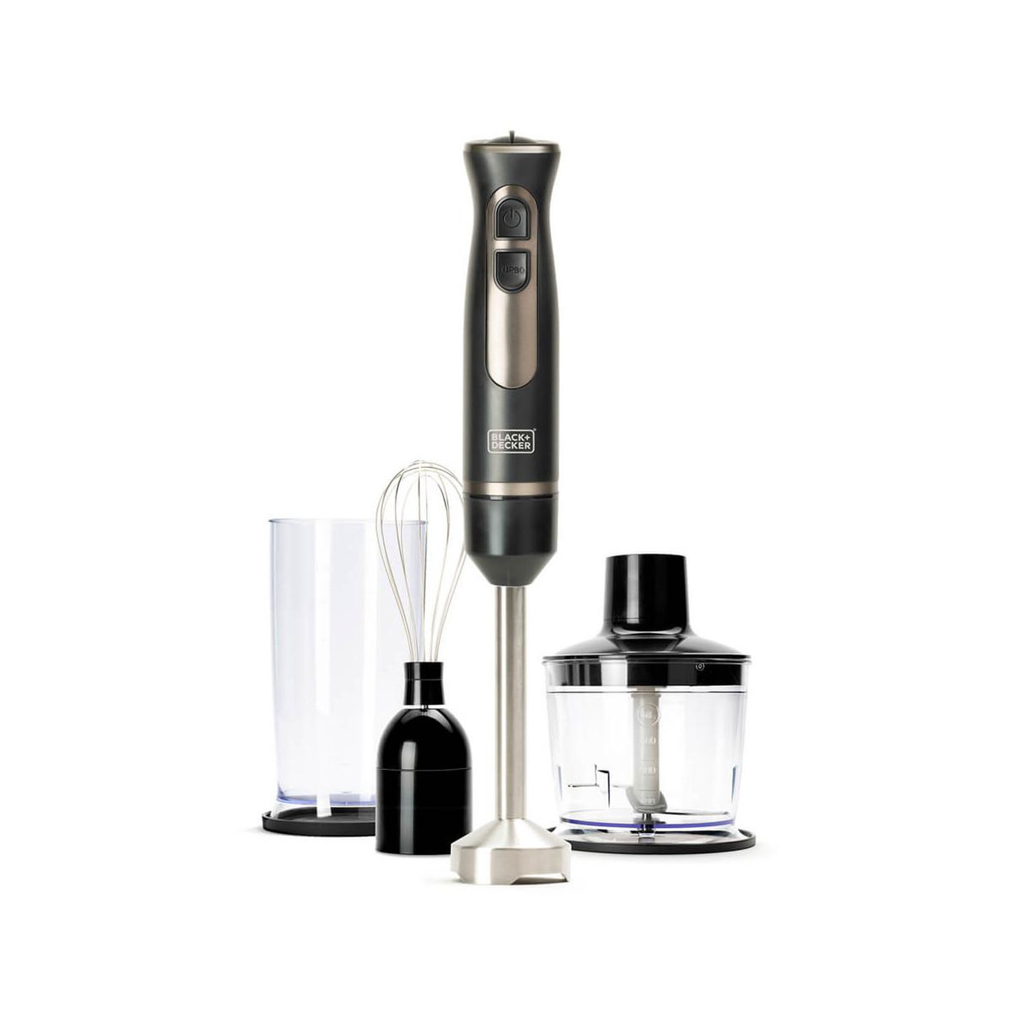 Voir la diapositive 2 : Black et Decker Mixeur plongeant 800w noir - BXHBA800E