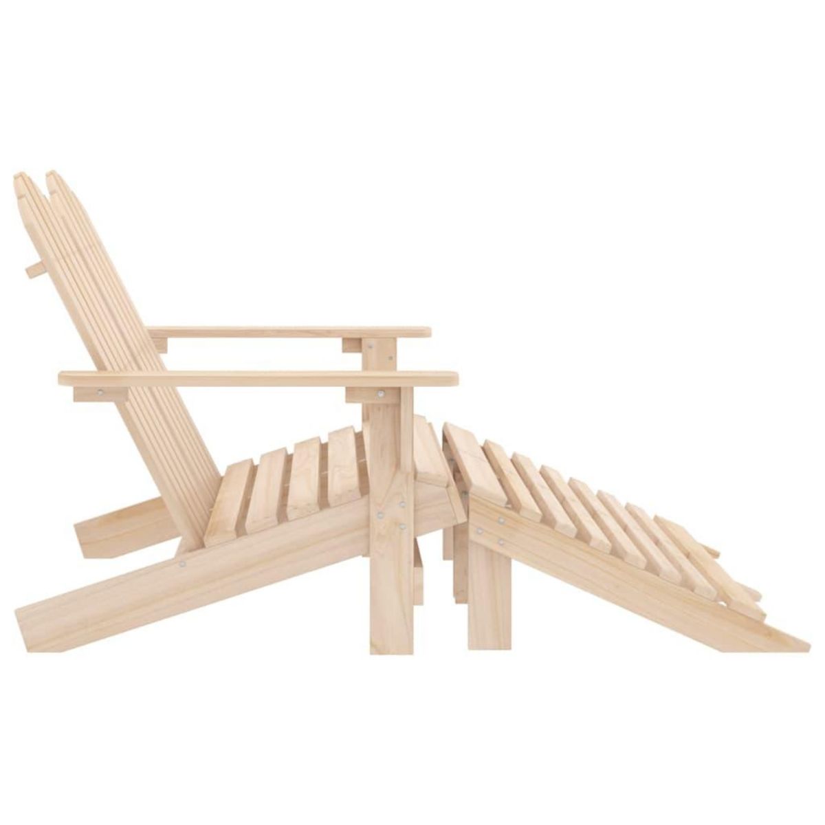 VIDAXL Chaise de jardin Adirondack 2 places et repose-pied sapin