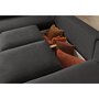 Voir la diapositive 4 : LISA DESIGN Livy - canapé panoramique convertible - avec coffre - en velours côtelé - 7 places - gauche