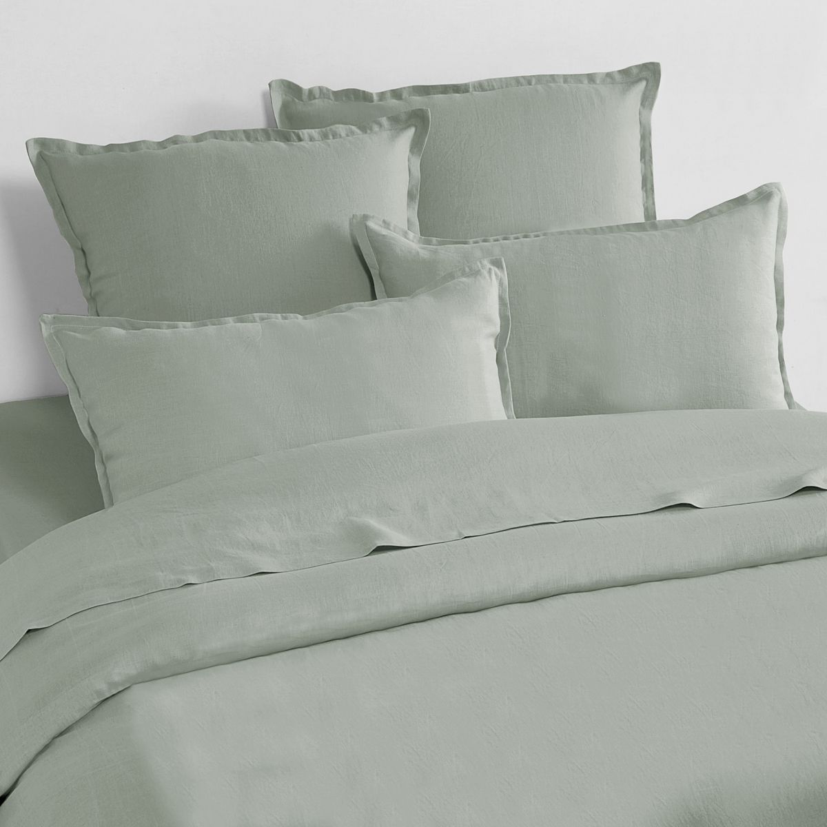 Parure housse de couette unie en Lin ELISE