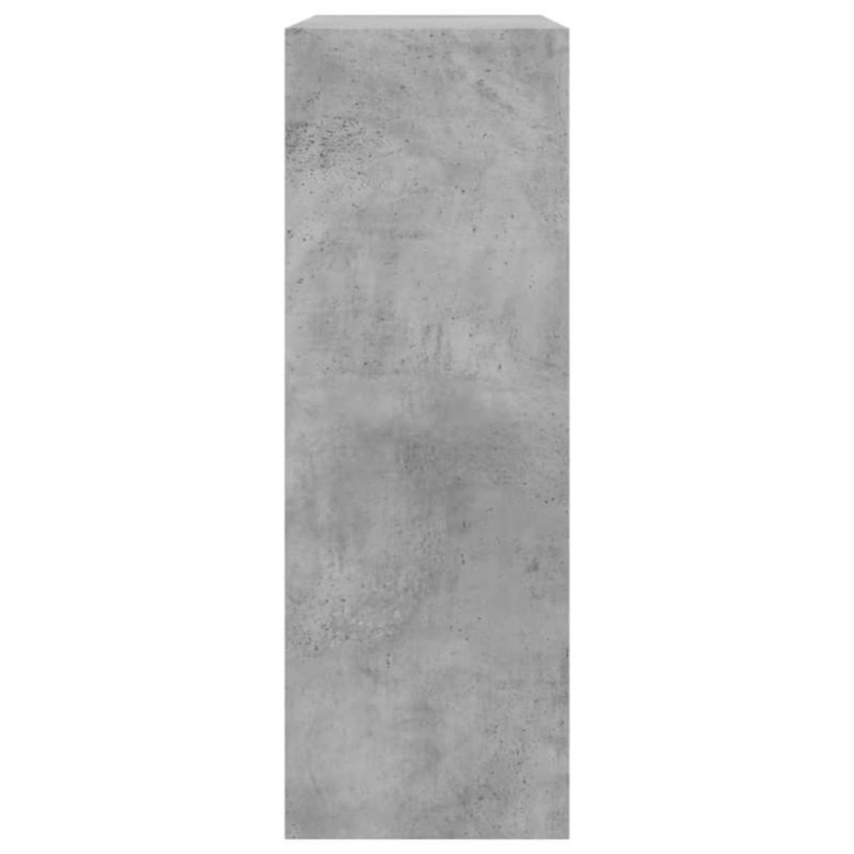 VIDAXL Armoire à chaussures gris béton 80x34x96,5 cm bois d ingénierie