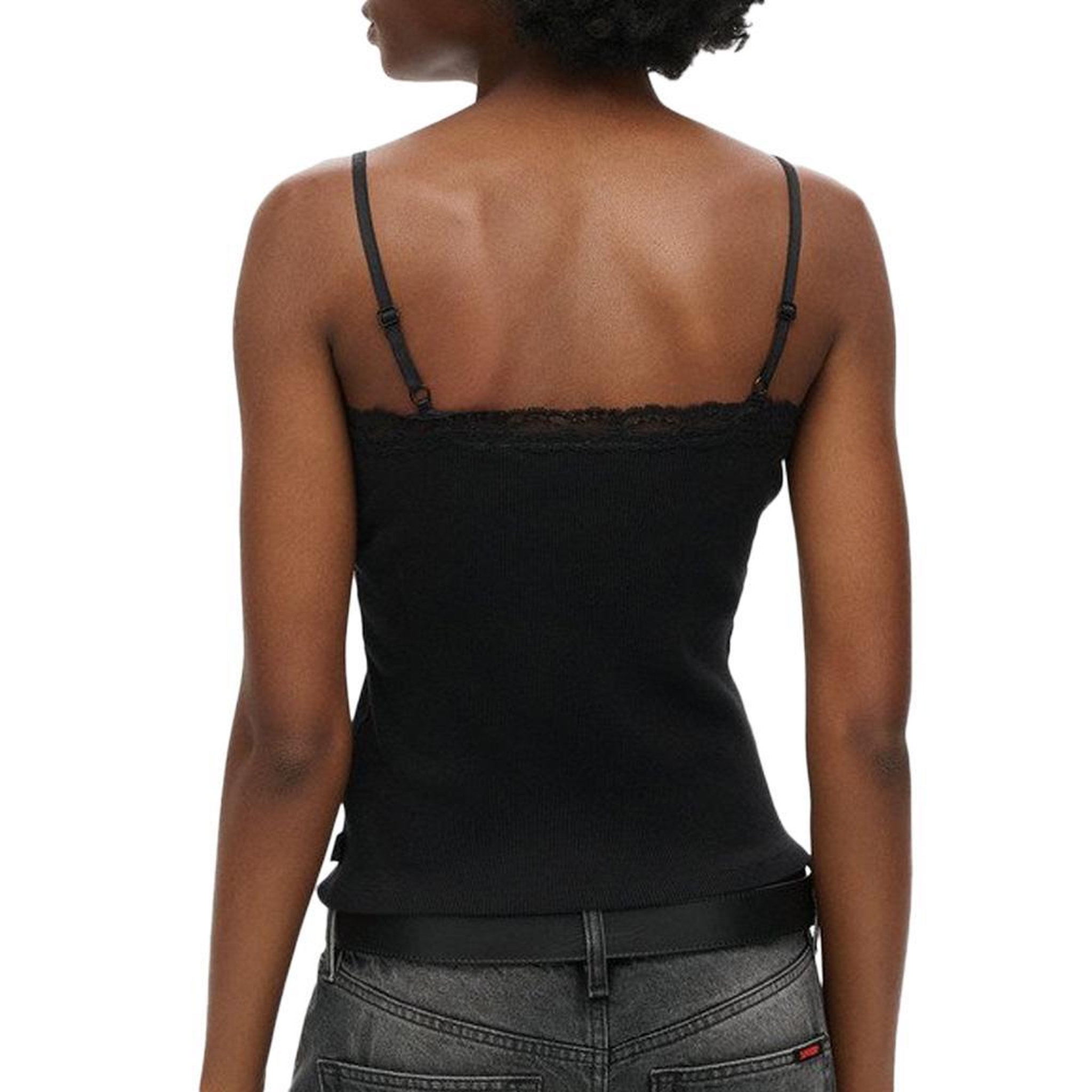 Voir la diapositive 2 : SUPERDRY Débardeur Noir Femme Superdry Vintage