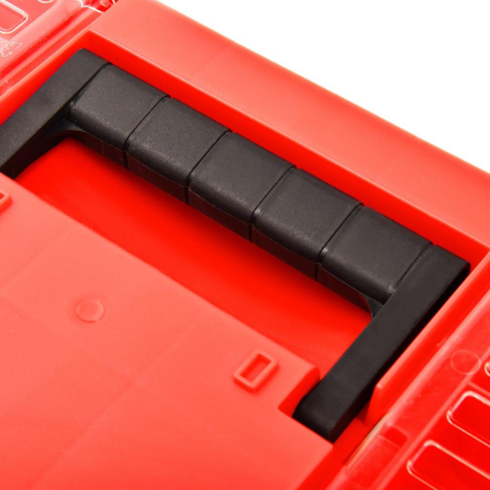Voir la diapositive 4 : VIDAXL Boîte a outils Plastique 462x256x242 mm Rouge