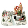 Voir la diapositive 2 : Paris Prix Village de Noël  Train & Patinoire  28cm Multicolore