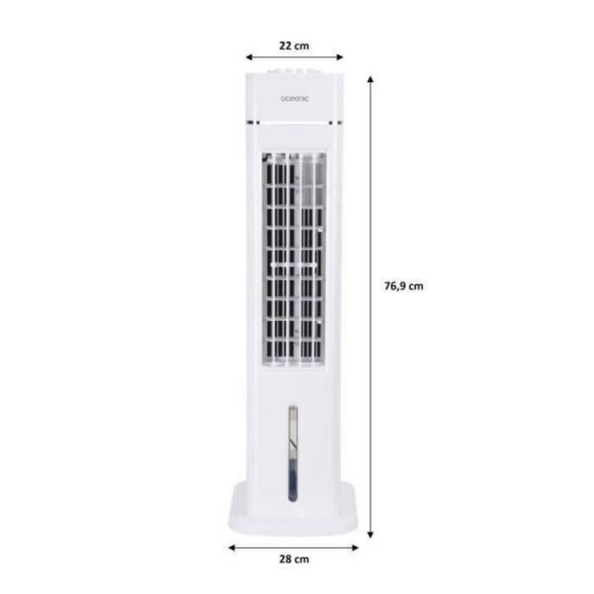 OCEANIC OCEANIC Rafraîchisseur d'air Ventilateur colonne OCEANIC - 70W - Hauteur 76.5 cm - 3,5L - 3 vitesses - Oscillant - Blanc