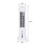 Voir la diapositive 4 : OCEANIC OCEANIC Rafraîchisseur d'air Ventilateur colonne OCEANIC - 70W - Hauteur 76.5 cm - 3,5L - 3 vitesses - Oscillant - Blanc