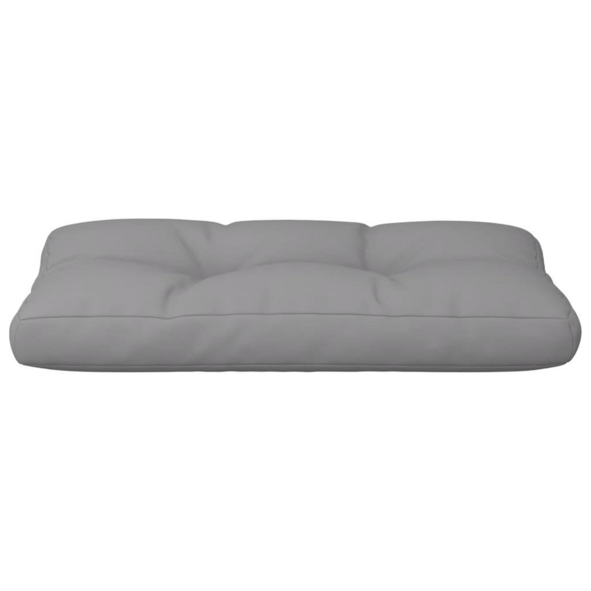 VIDAXL Coussin de palette gris 70x40x12 cm tissu