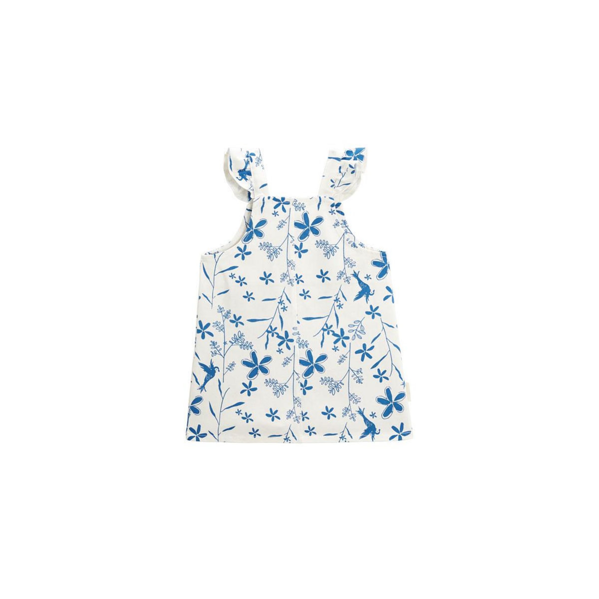 Petit Béguin Robe bébé en jean écrue Océan d'amour