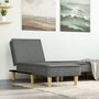 Voir la diapositive 1 : VIDAXL Chaise longue gris fonce tissu