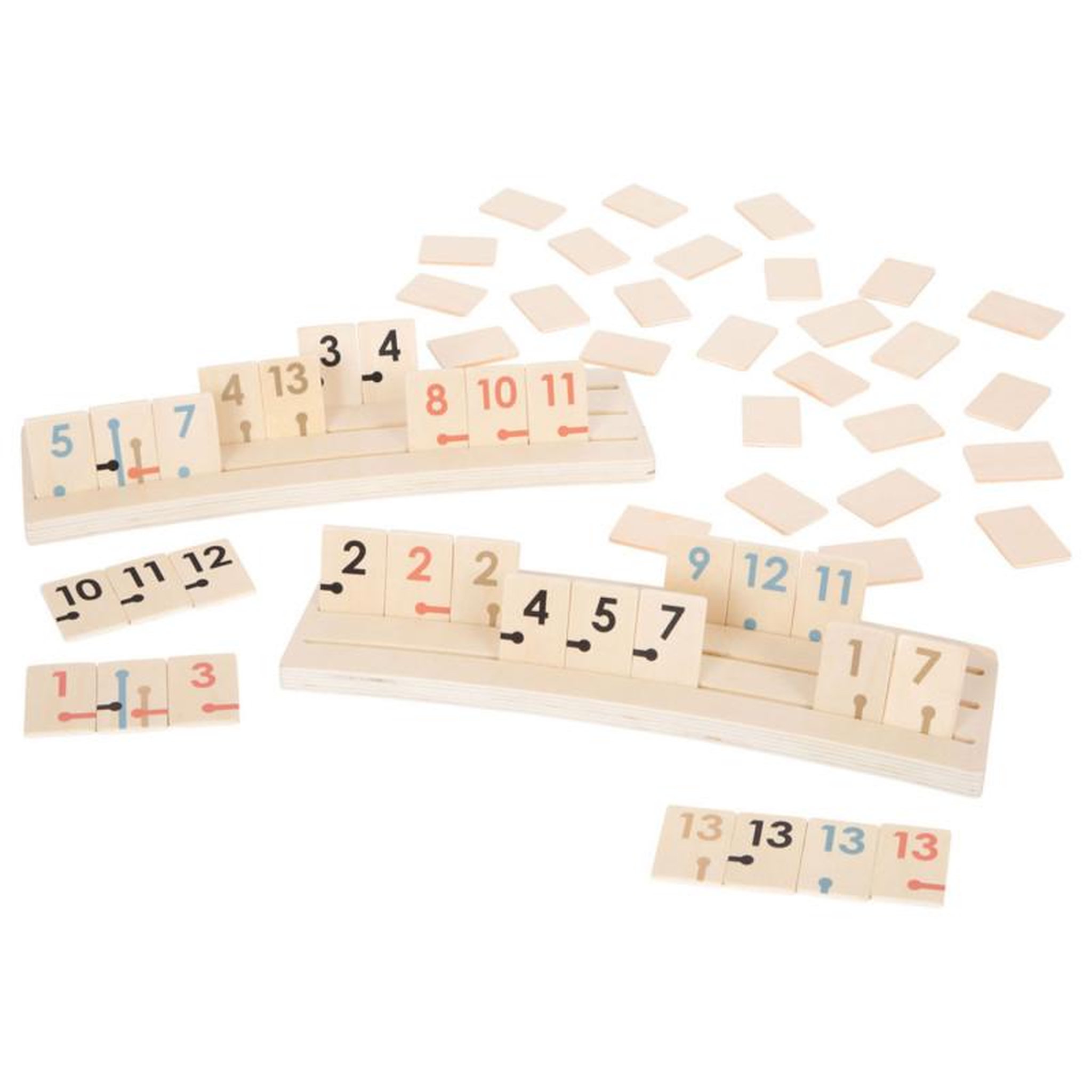 Voir la diapositive 3 : SMALL FOOT Small Foot - Wooden Rummy Game 12224