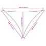 Voir la diapositive 6 : VIDAXL Voile de parasol tissu oxford triangulaire 4x4x5,8 m blanc
