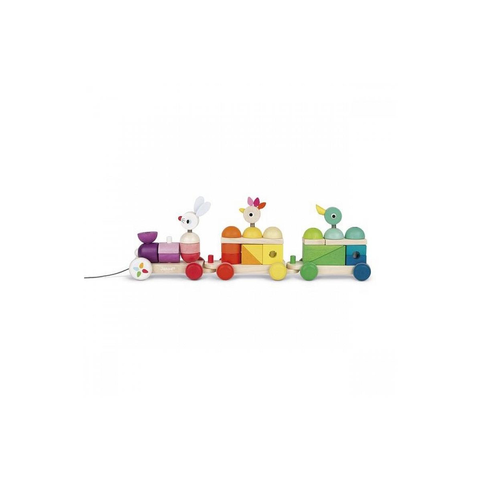 Juratoys-Janod Train geant multicolor zigolos
