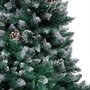VIDAXL Arbre de Noël artificiel pre-eclaire/boules pommes de pin 240cm