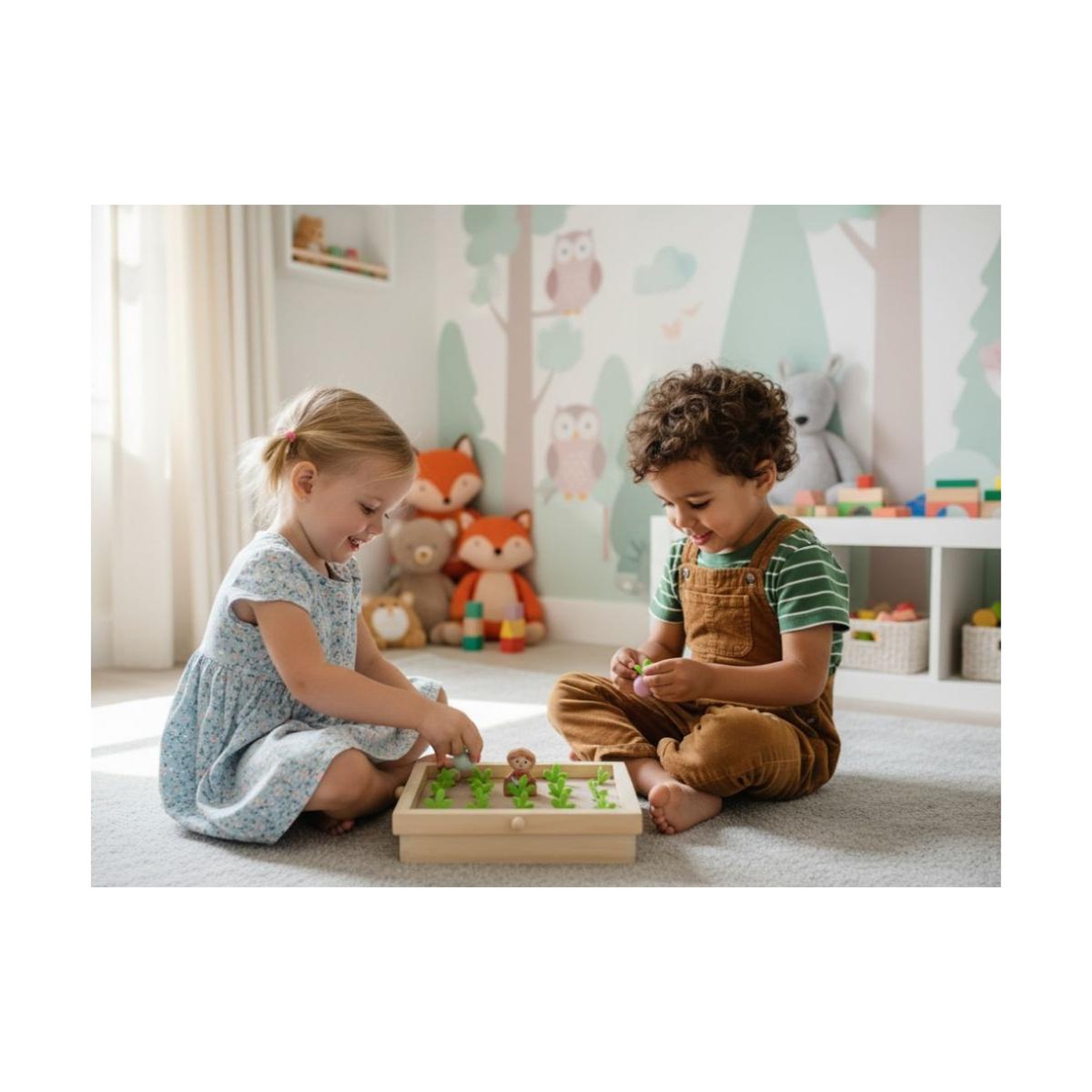 Voir la diapositive 2 : ELINELI Puzzle en bois fermier- radis