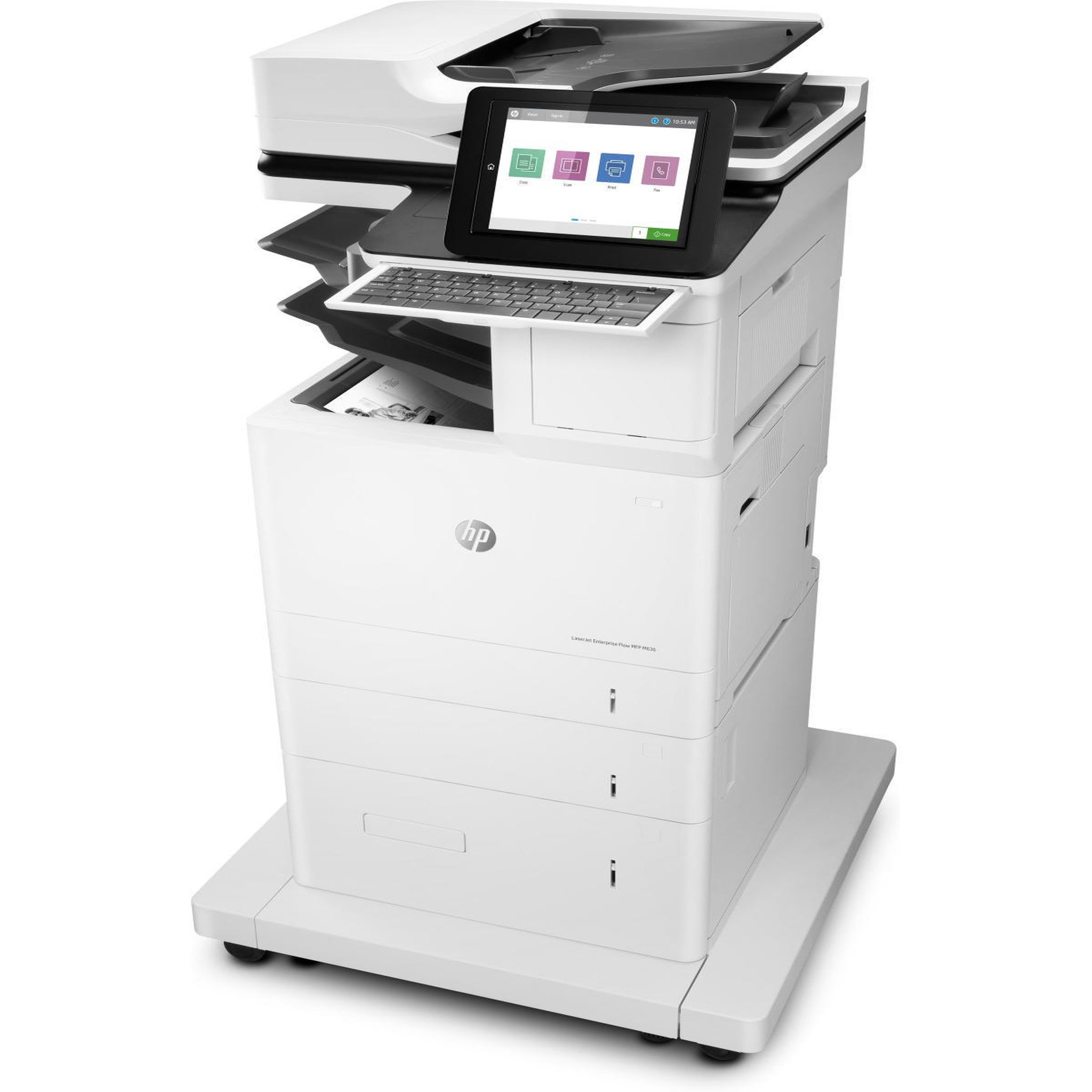 Voir la diapositive 3 : HP Imprimante multifonction HP 7PT01A LaserJet Enterprise Flow M636z Laser A4 1200 x 1200 Wi-Fi Efficacité énergétique Blanc