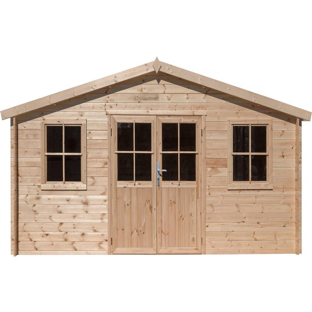 Habitat et Jardin Abri de jardin bois  Alex  - 20.20 m² - 4.80 x 4.00 x 2.39 m - 28 mm