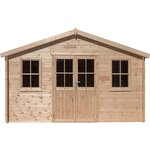 Habitat et Jardin Abri de jardin bois  Alex  - 20.20 m² - 4.80 x 4.00 x 2.39 m - 28 mm