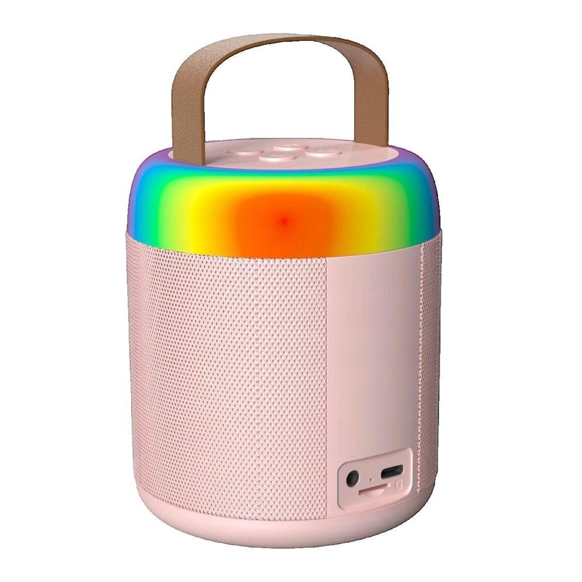 MOZART Enceinte portable bluetooth Mozos MK-PINK rose avec fonction karaoké