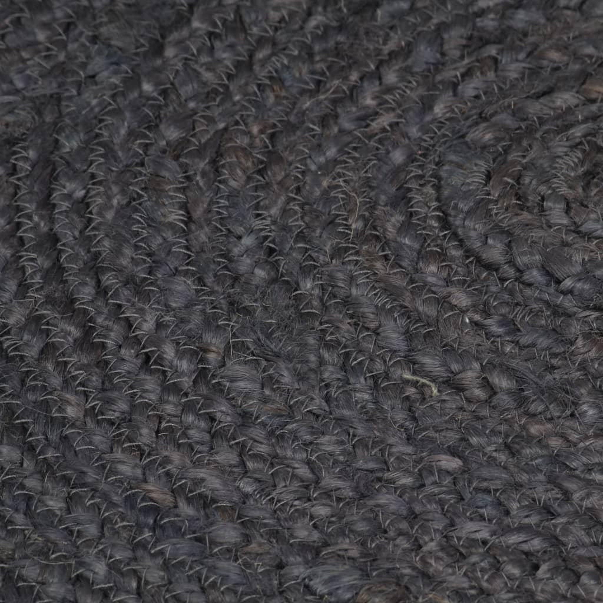 Voir la diapositive 4 : VIDAXL Tapis fait a la main Jute Rond 150 cm Gris fonce