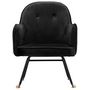 Voir la diapositive 3 : VIDAXL Chaise à bascule Noir Velours