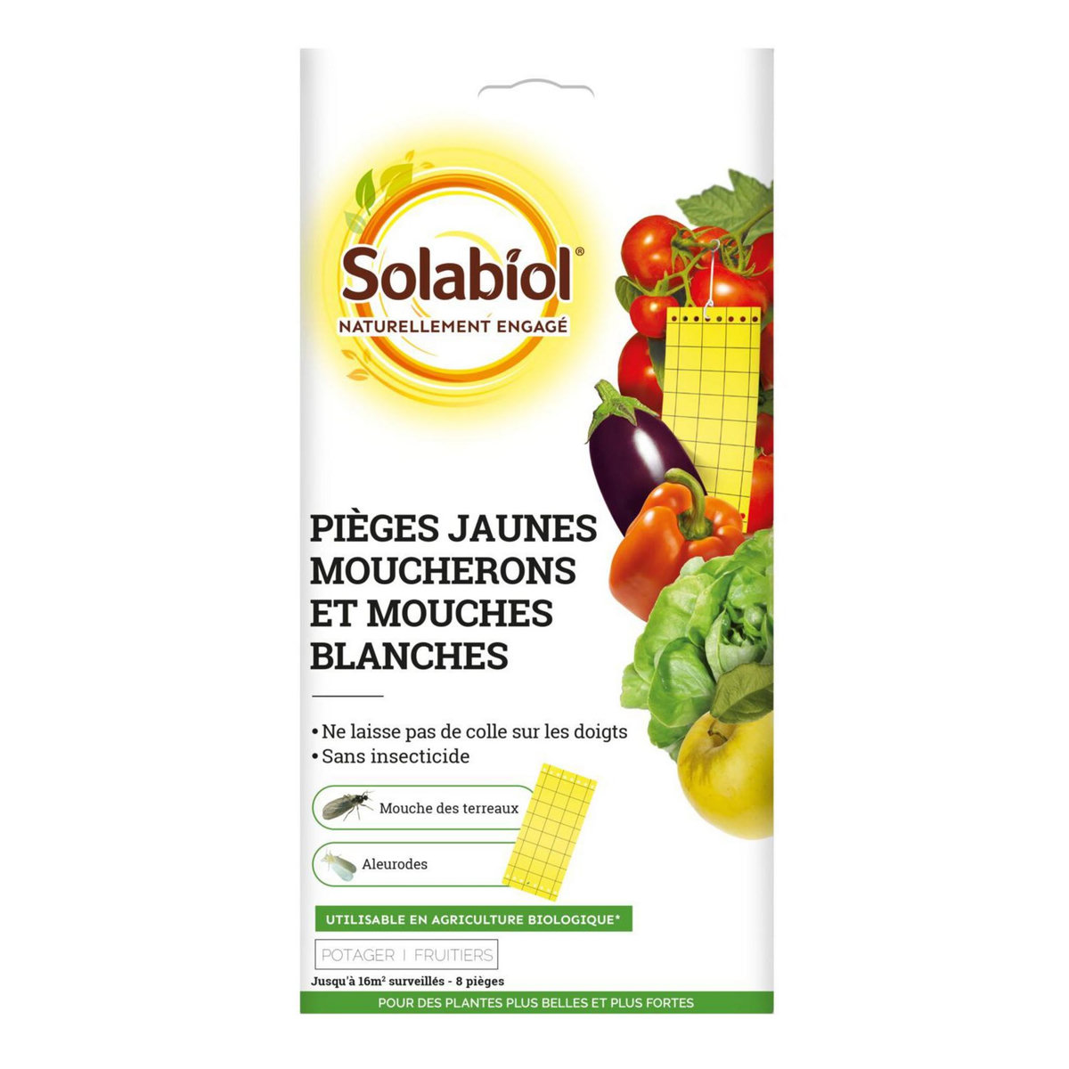 SOLABIOL Piège jaune moucheron et mouche blanche