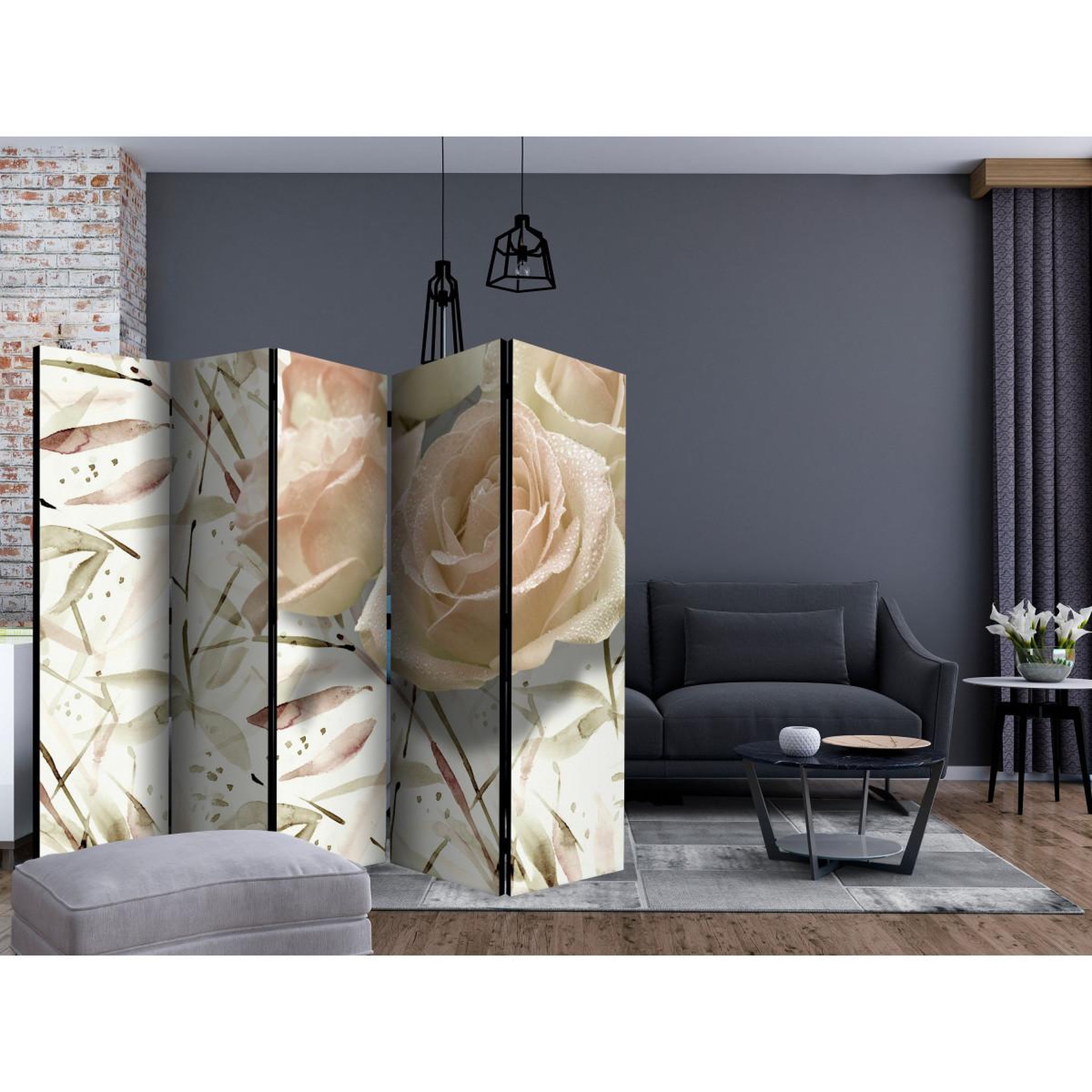 Voir la diapositive 2 : Paris Prix Paravent 5 volets  birthday wishes  172x225cm