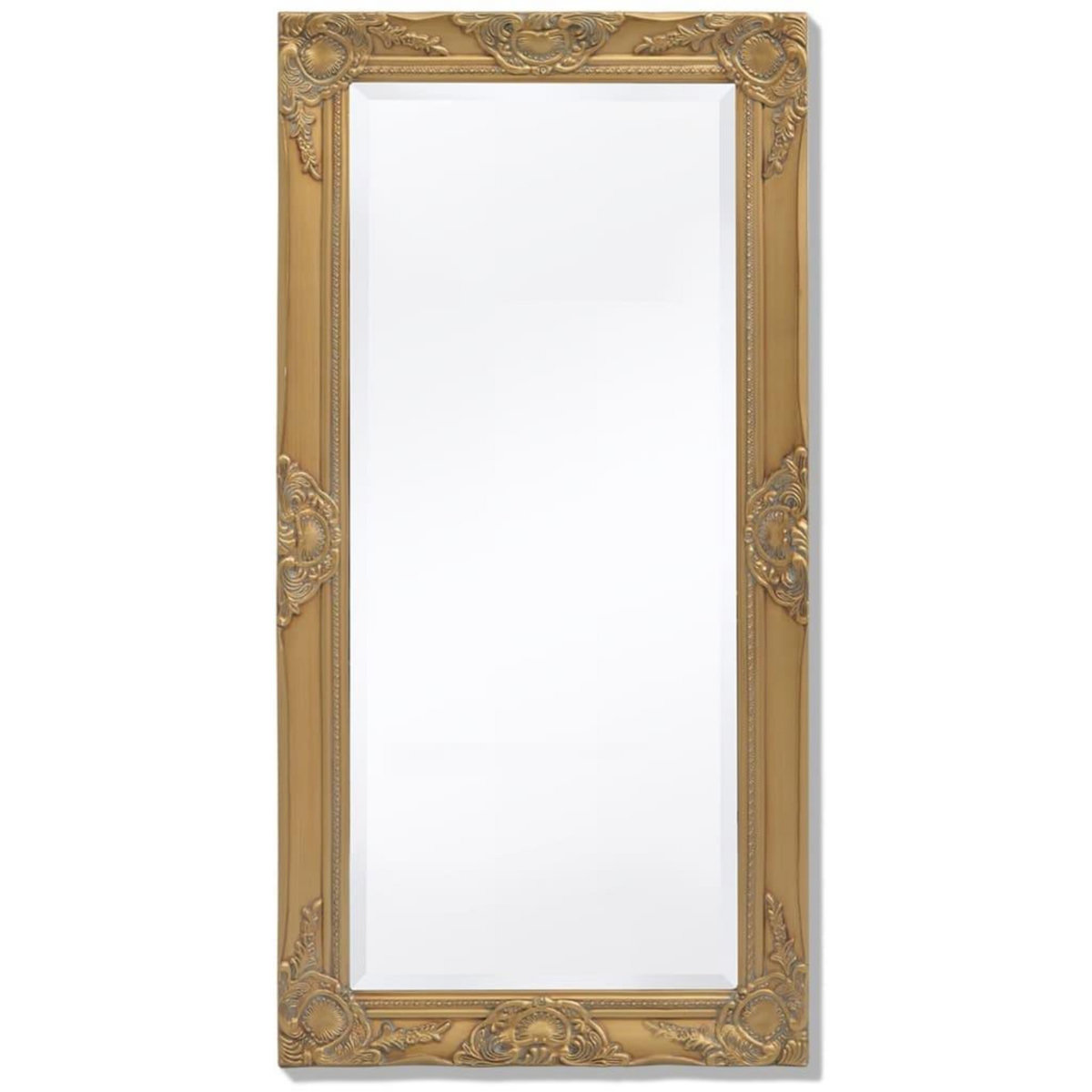 VIDAXL Miroir mural style baroque 100x50 cm Dore
