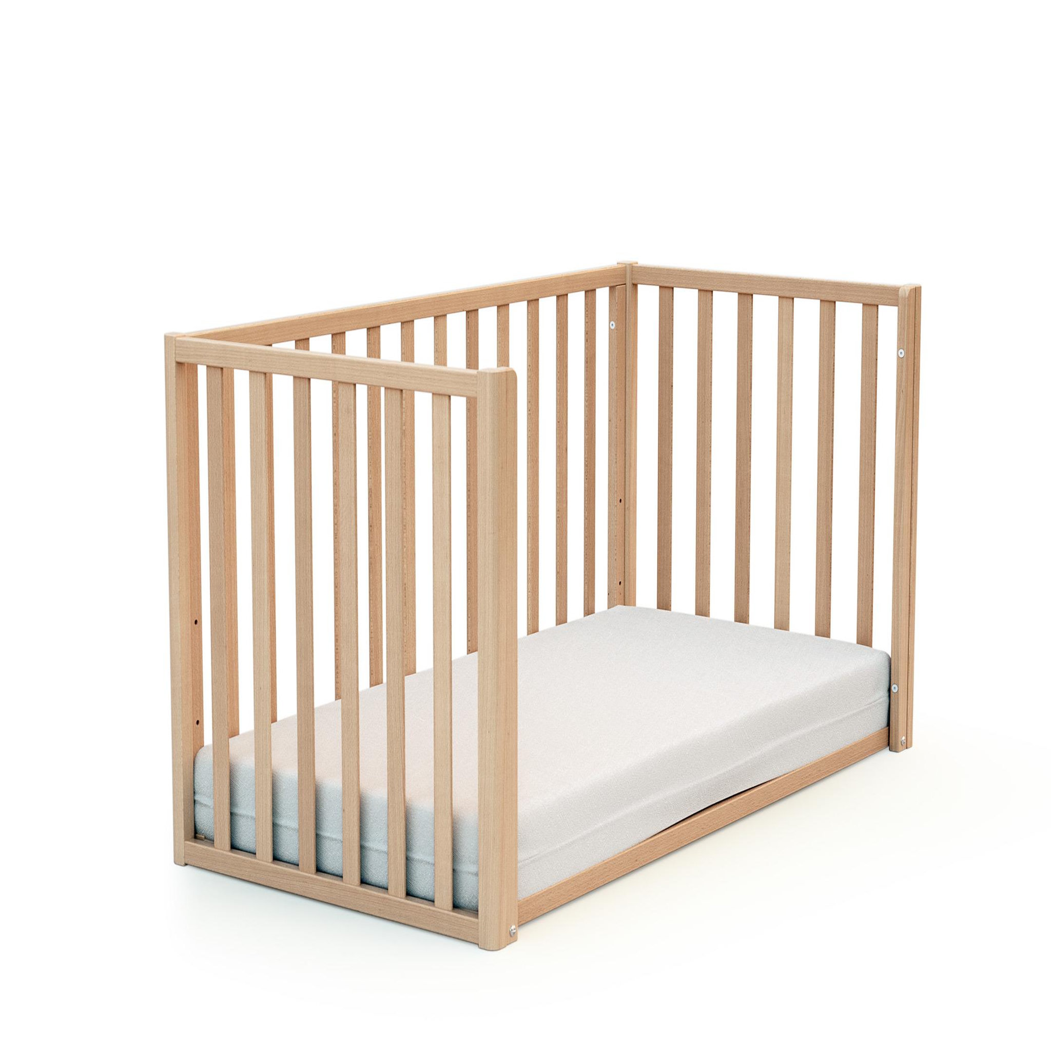 Voir la diapositive 3 : AT4 Lit bébé évolutif CONFORT en bois