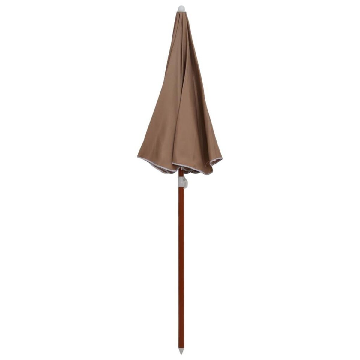 VIDAXL Parasol de jardin avec mat en acier 180 cm taupe