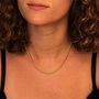 Voir la diapositive 3 : L'ATELIER D'AZUR Collier Or 18 Carats 750/000 Maille Palmier Jaune - Femme
