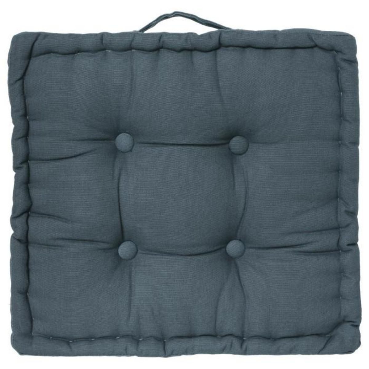 Paris Prix Coussin de Sol  Dorian  40x40cm Bleu Orage