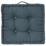 Paris Prix Coussin de Sol  Dorian  40x40cm Bleu Orage