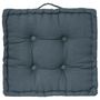 Voir la diapositive 1 : Paris Prix Coussin de Sol  Dorian  40x40cm Bleu Orage