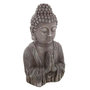 Voir la diapositive 1 : ATMOSPHERA Statuette de Bouddha  Effet Bois  49cm Gris