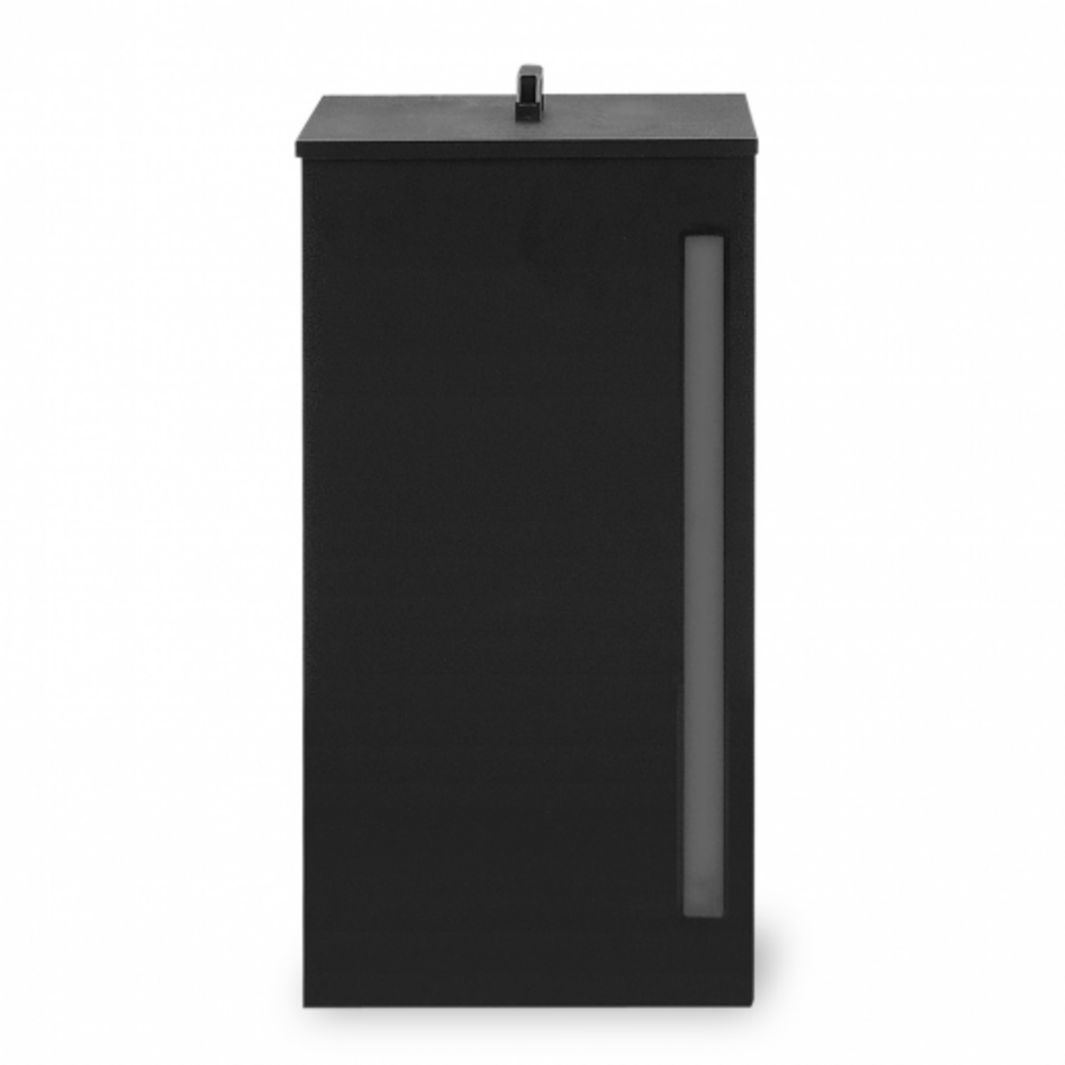 ID MARKET Réservoir à granulés 30 kg noir rangement à pellets 35 x 35 x 53,5 cm