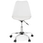 Voir la diapositive 2 : Paris Prix Chaise de Bureau Design  Amidon  81cm Blanc