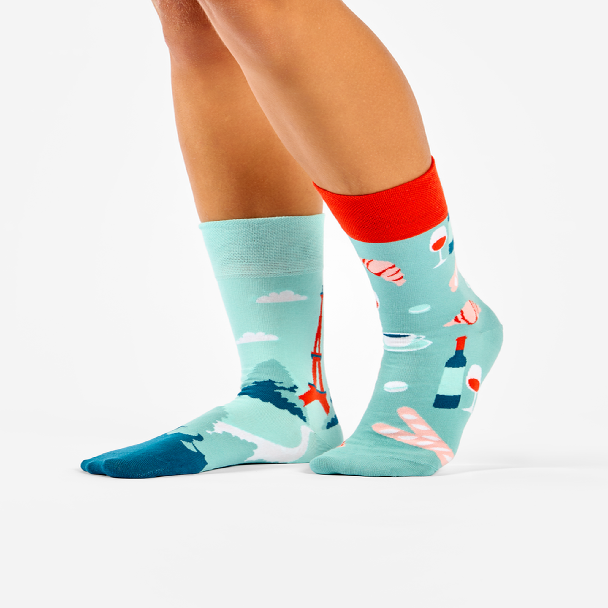 Voir la diapositive 2 : DEDOLES Chaussettes la france (et sa tour eiffel)