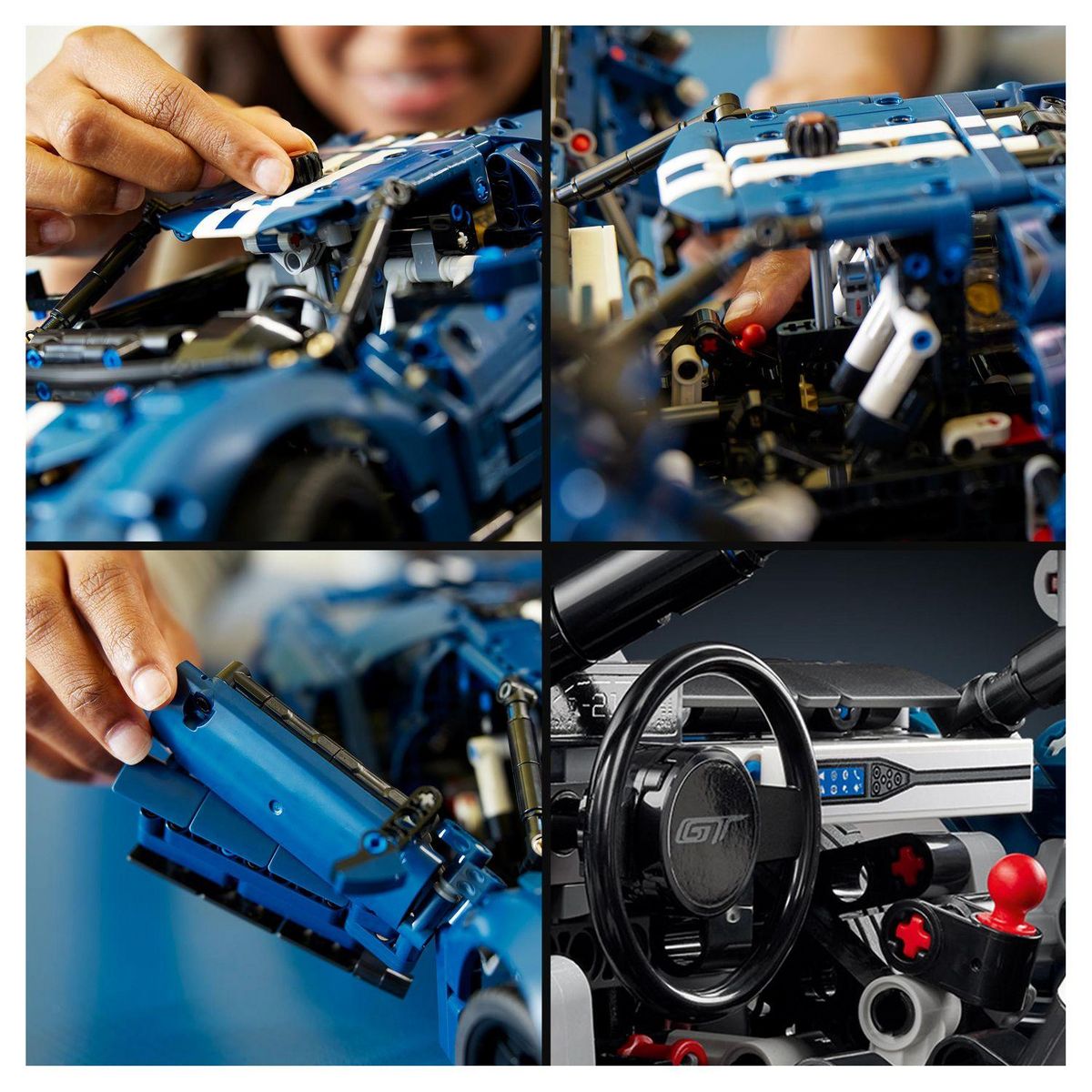 LEGO Technic 42154 - Ford GT 2022 Maquette de Voiture pour Adultes à Construire, Échelle 1:12 avec Caractéristiques Authentiques, Set de Collection Avancé