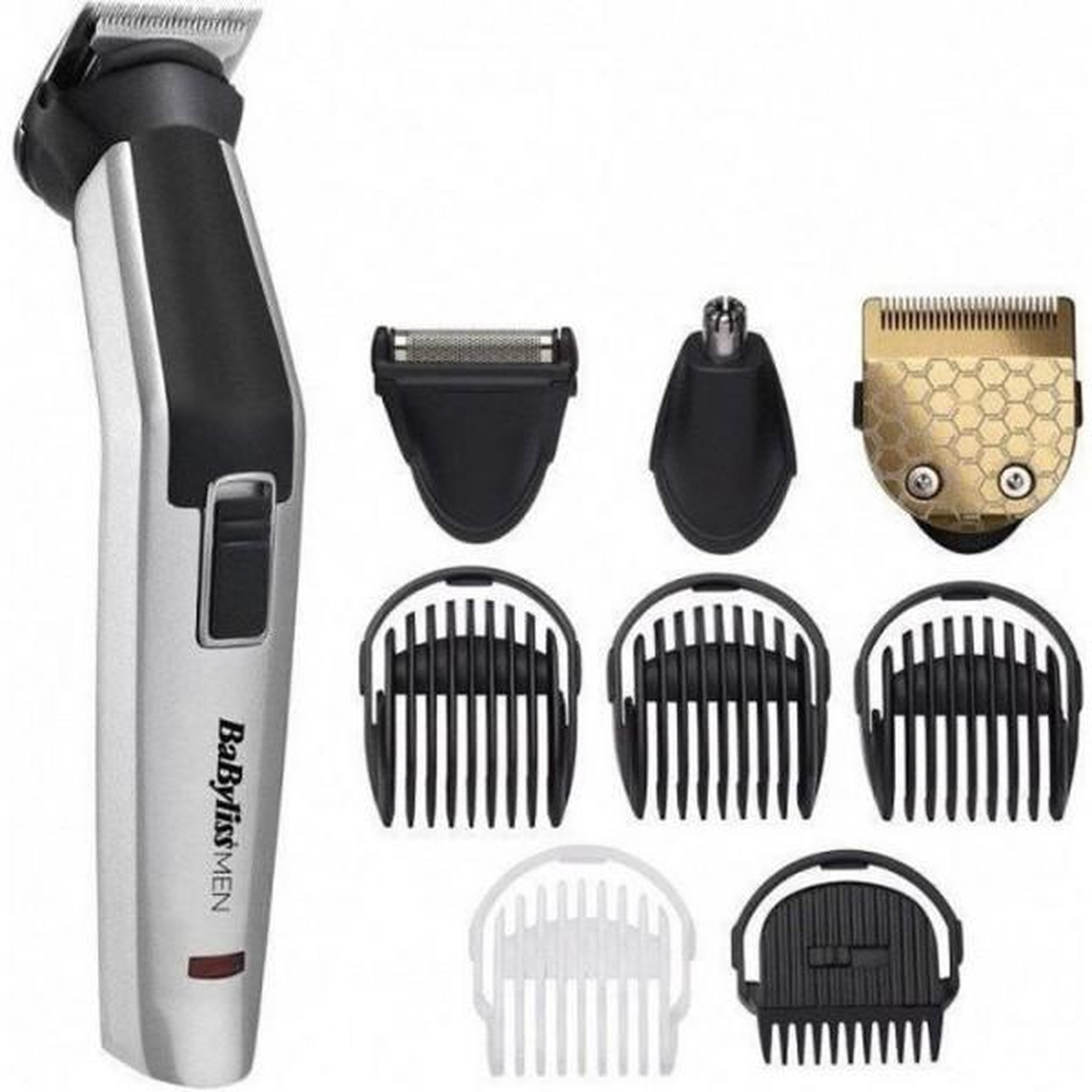 BABYLISS Tondeuse Multifonctions  multi-usages 8 en 1 Titanium - BABYLISS - MT726E - Sans fil -  lames 34 mm